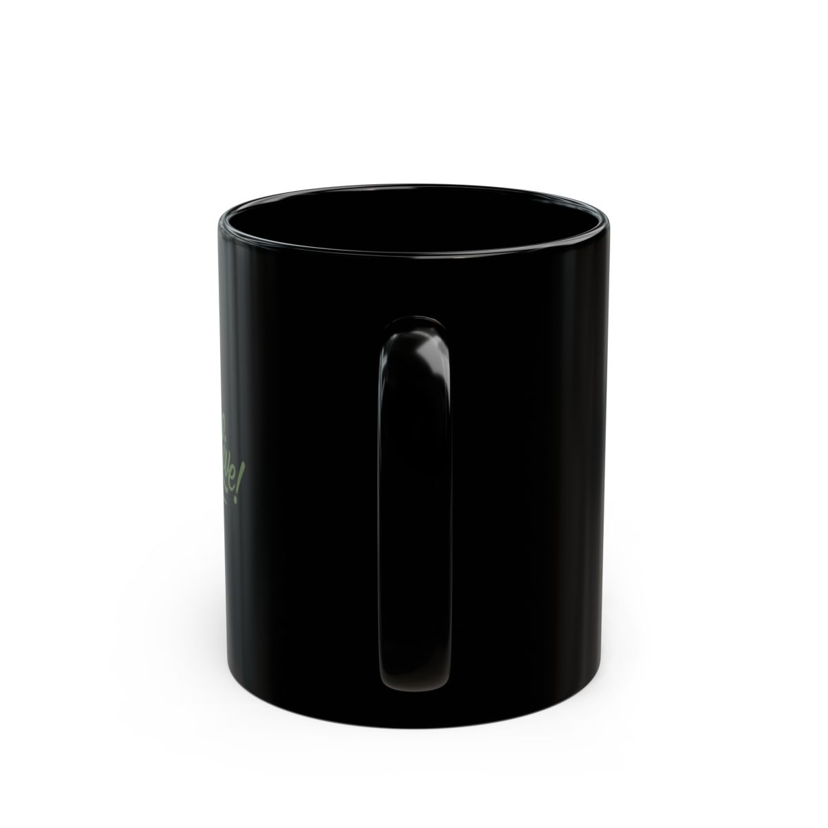 Sierra and Rhia English "Learn, Laugh, Live!" Black Mug - alternate angle 4, merchandise