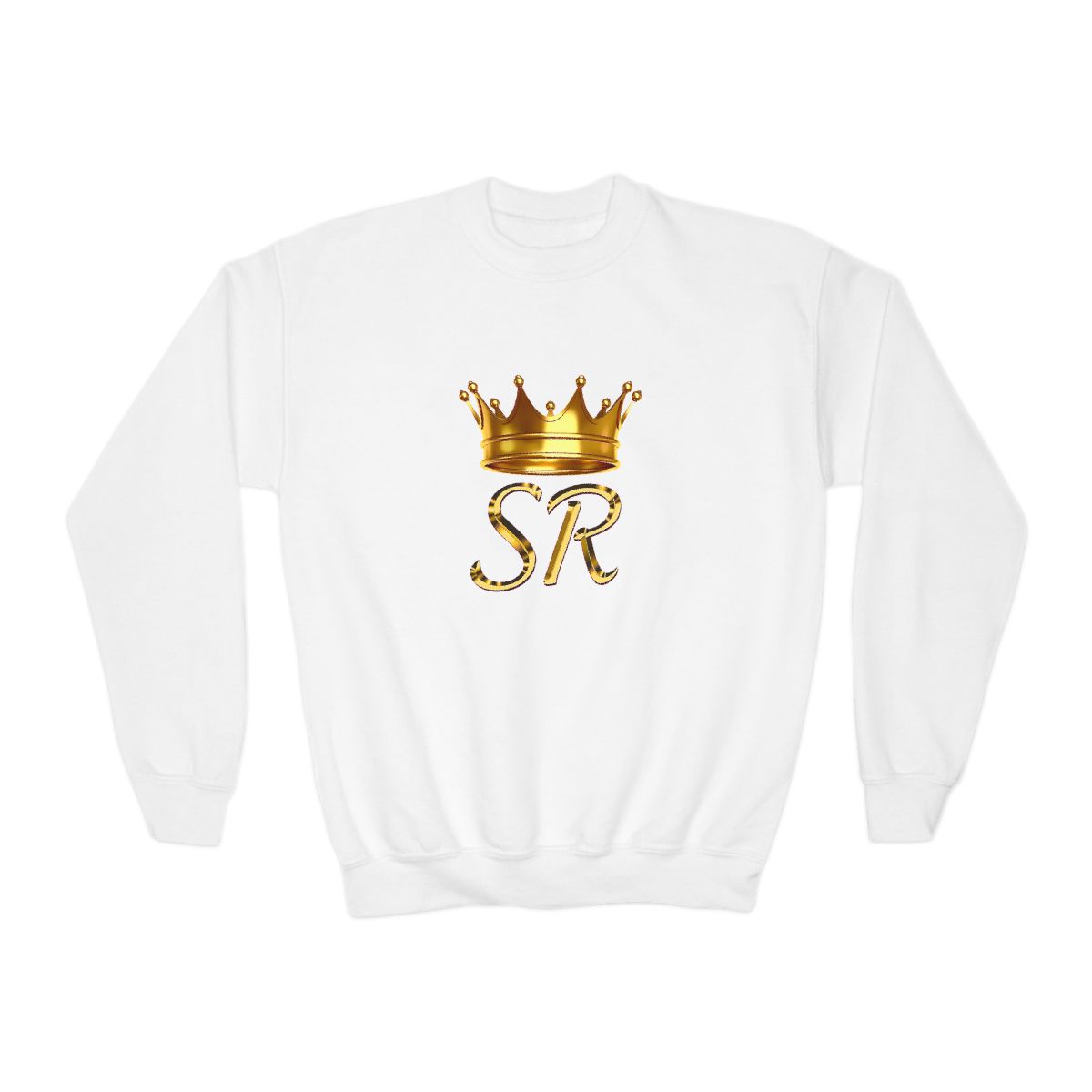 Gold Crown SR Monogram Crewneck Sweatshirt | Youth Sierra and Rhia English